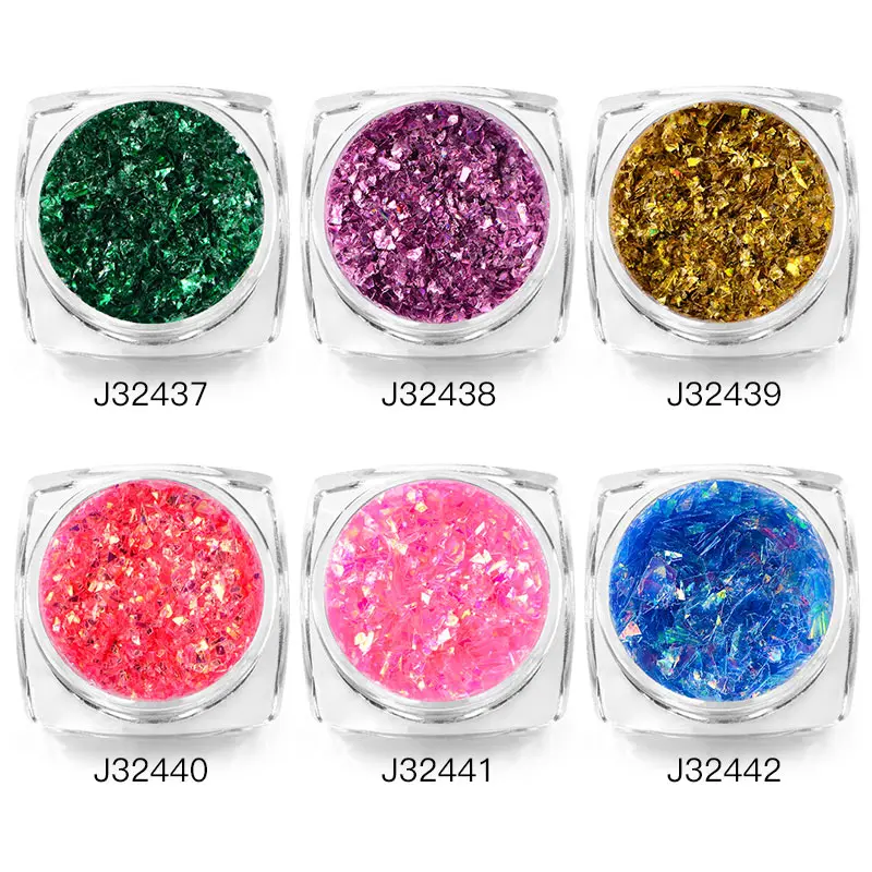 T-TIAO CLUB 1 Box Holo Nail Sequins Powder Gradient Flake Glitter Manicure Art Paillettes Decoration Tips | Красота и здоровье