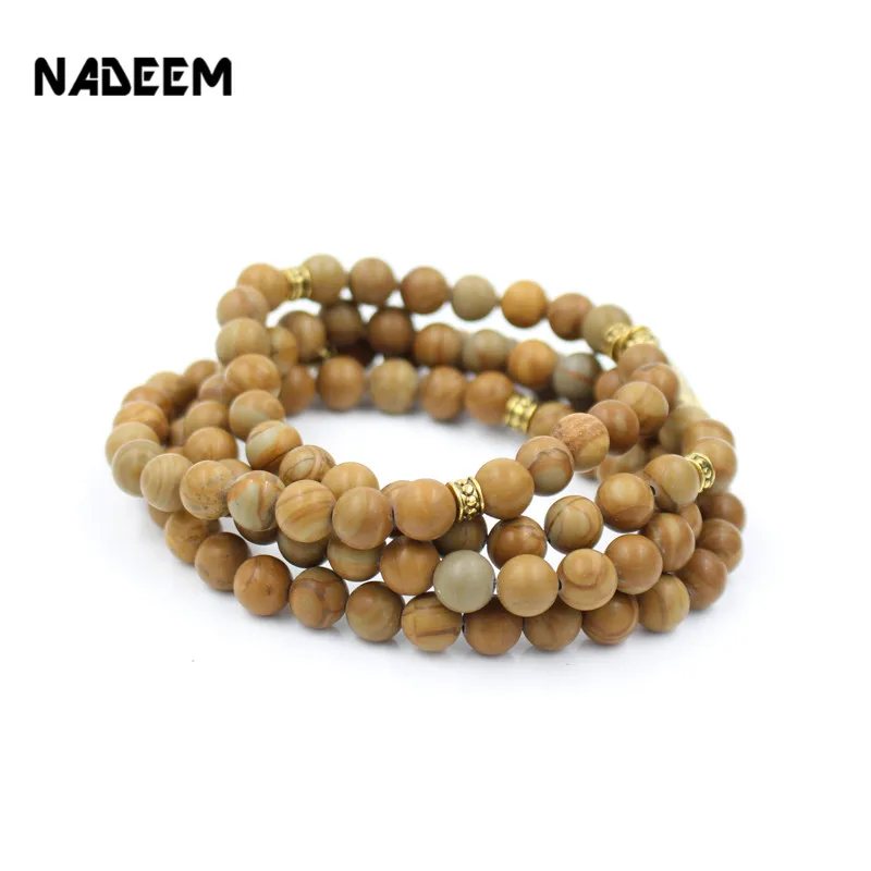 Женский и мужской браслет nadem эластичный из 108 элементов 8 мм|bracelet tree|bead braceletprayer beads