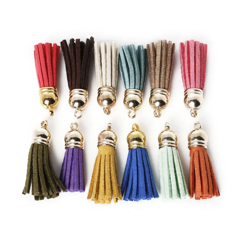 Замшевая кисточка 35 мм для брелоков смешанные цвета сотовых телефонов ювелирные