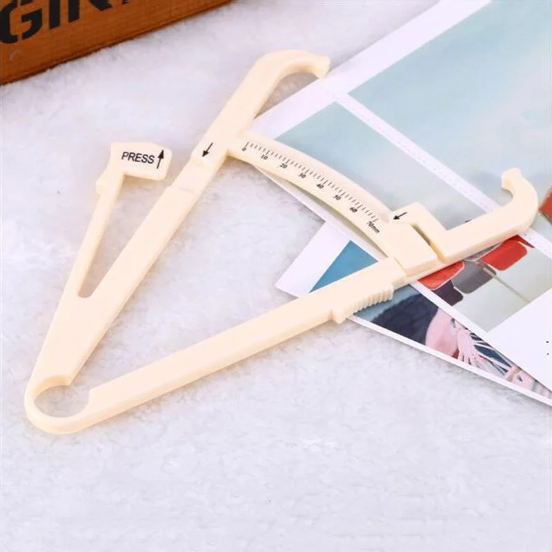 Body Fat Caliper Tester Personal Measurement Tool Plastic Analysis Instrument 0-70mm Clamp Meter | Инструменты