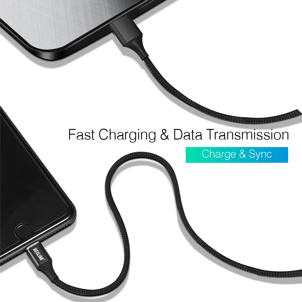 Магнитный кабель VOXLINK Micro usb Type C адаптер для быстрой зарядки телефона магнитное