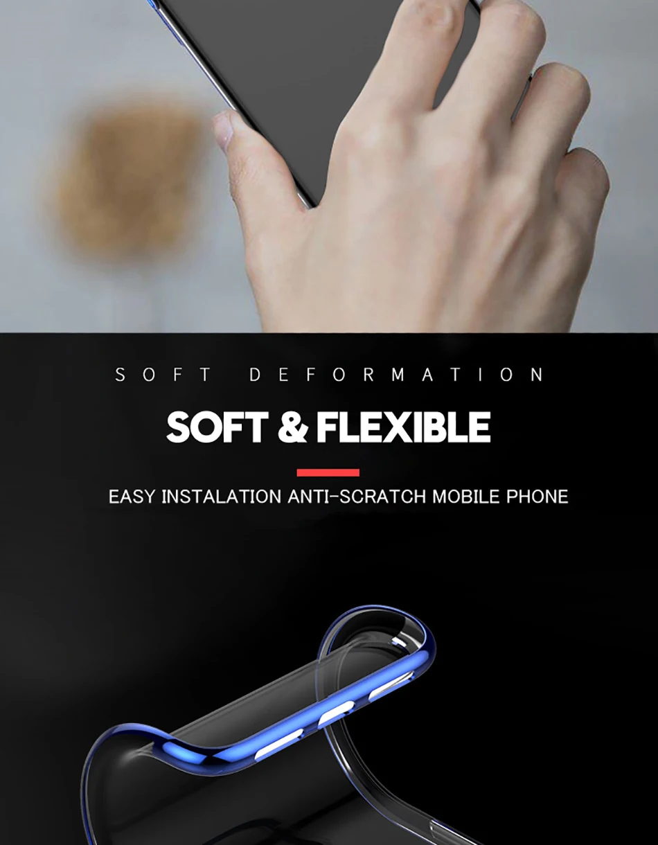 MaxGear силиконовый прозрачный мягкий чехол для телефона для iPhone 7X6 6S 8 XR XS Max роскошный ТПУ чехол Полный Чехол для iPhone 6 6S 7 8 Plus