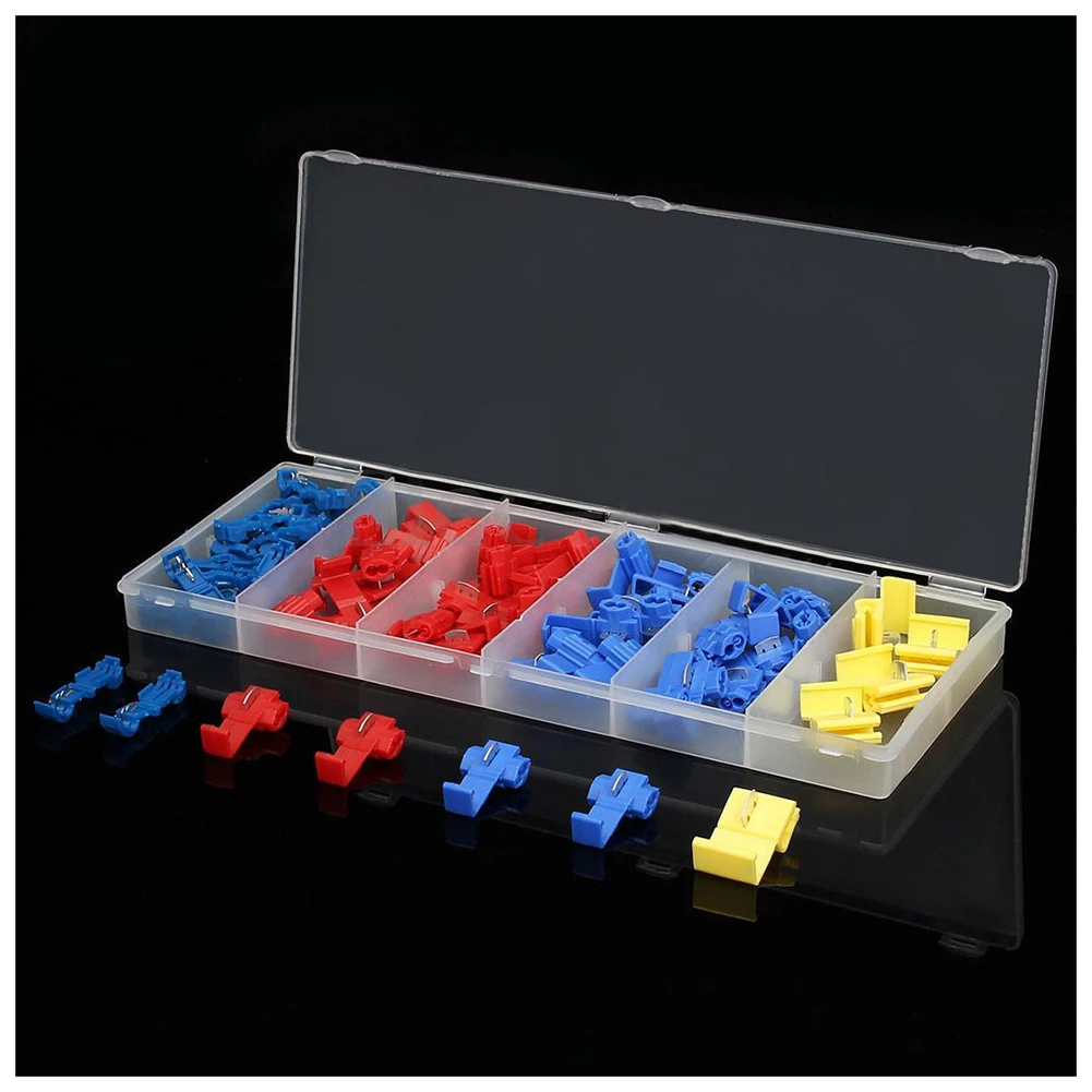 65Pcs Assorted Electrical Terminals Scotch Lock Quick Splice Wire Connector Case | Обустройство дома