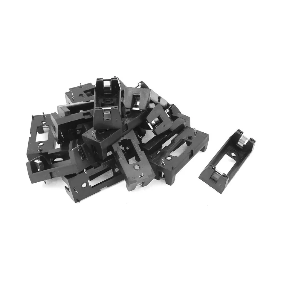 50PCS/LOT LIR123A CR123A 16340 Pro Power Battery Box Holder Clip Case with PCB Pins Solder Mounting Lead Mount |