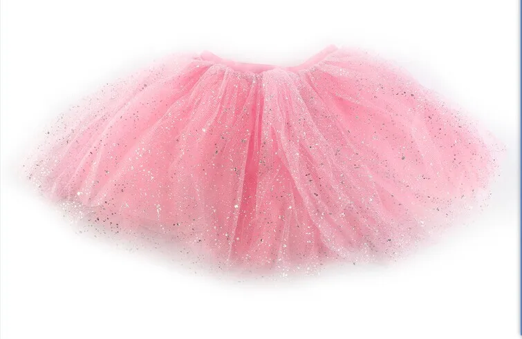 light pink Девочки шикарная фатиновая Праздничная вечерние балетные танцевальные юбки принцессы короткая юбка-пачка размеры на 2–7 л.; H3 - Цвет: light pink