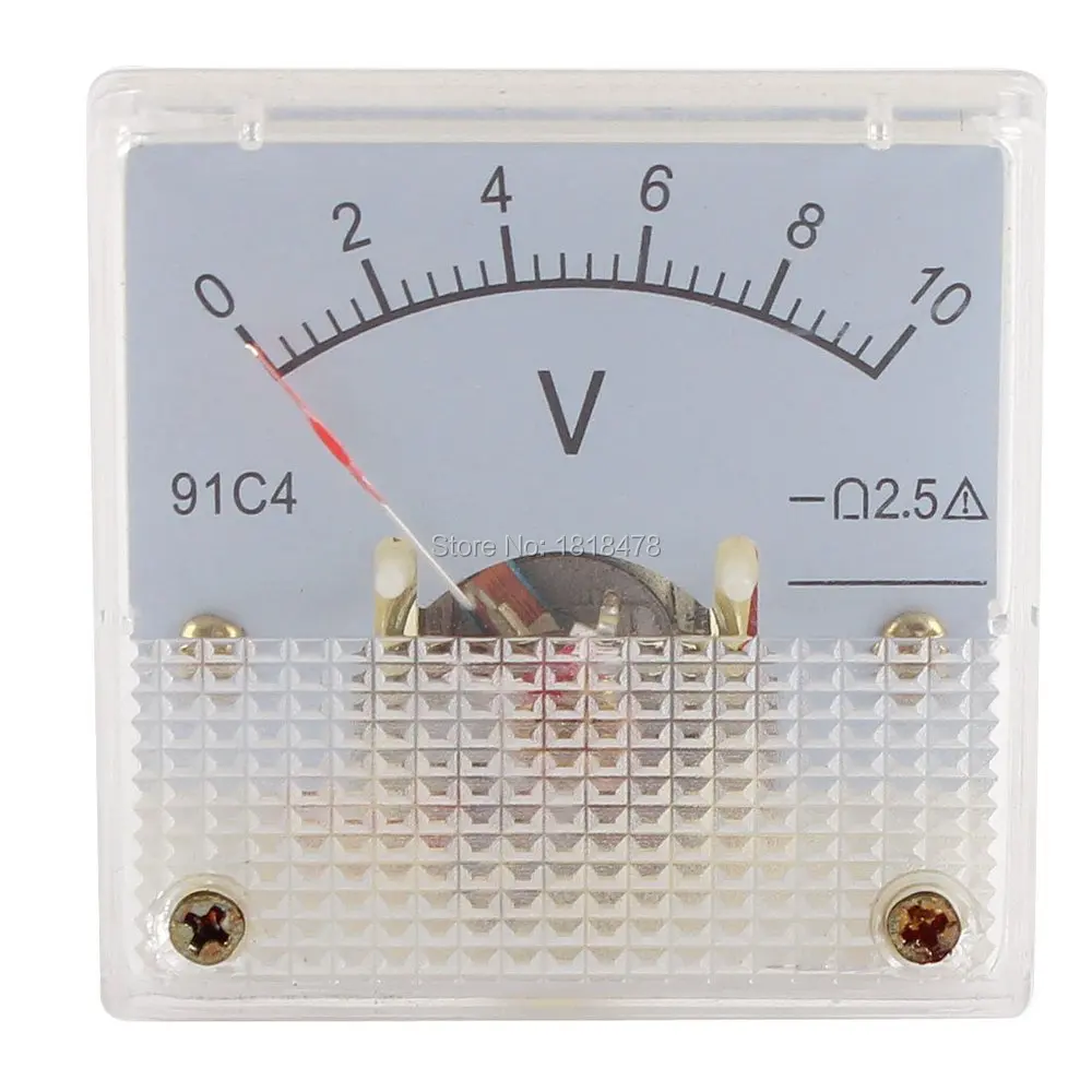 

91C4 91C4 Class 2.5 Accuracy DC 0-10V Voltage Volt Panel Meter 45*45mm