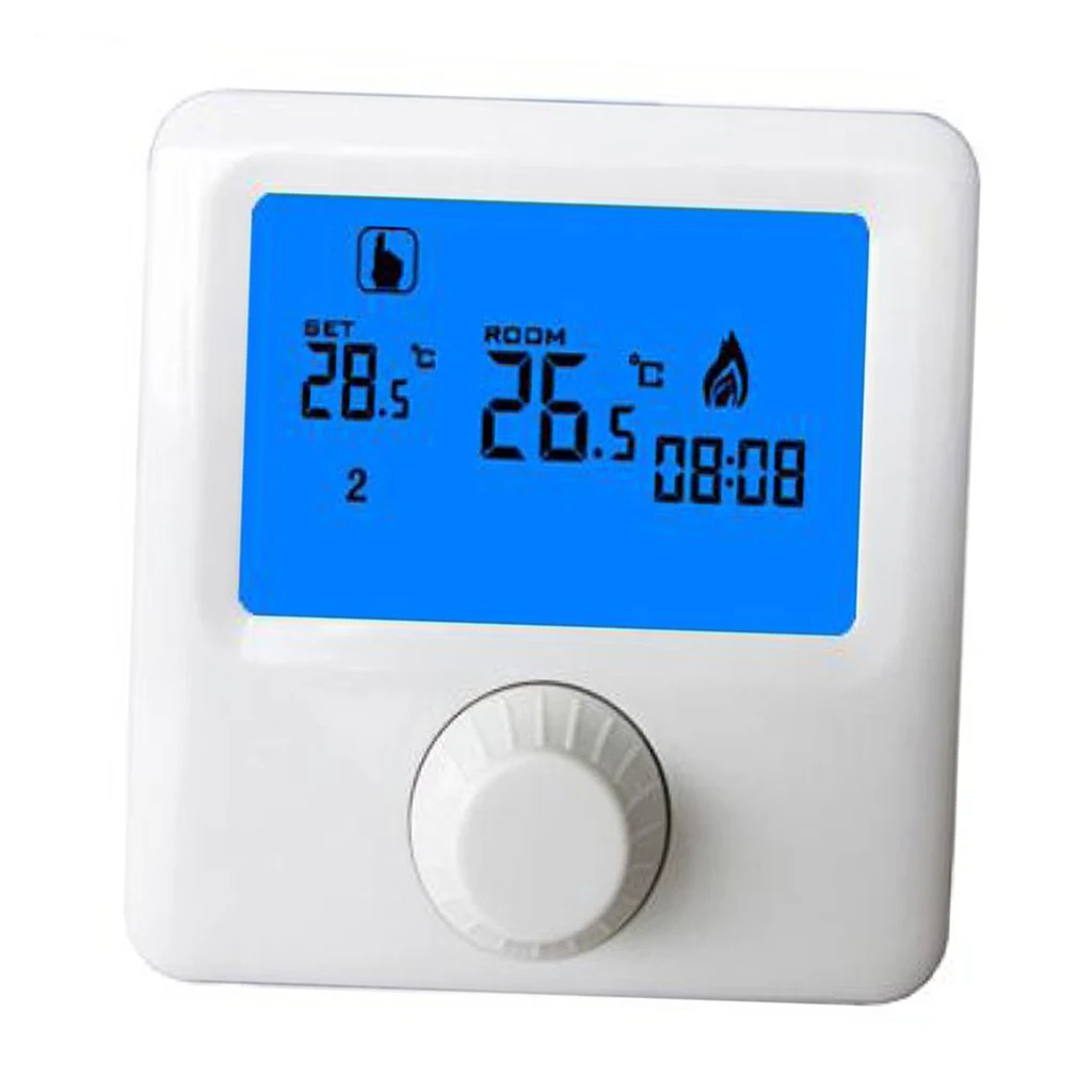 

7-Days LCE Backlight Screen Programmable Thermostat NTC Sensor AA Battery, 7-days Weekly Schedule Programming
