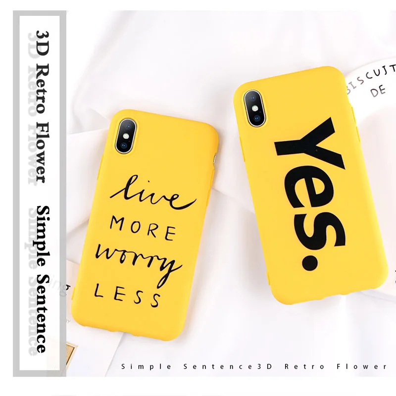 Lovebay чехол для iphone X 7 8 Plus модная Милая мультяшная улыбка с буквами 6 6s мягкая