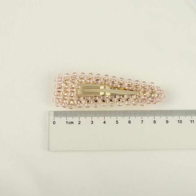 

Fashion Woman Transparent Crystal Hairpins Elegant Simple Retro Clips For Girls Barrettes Hair Accessories