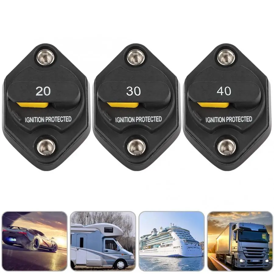 Автомобильный выключатель 32V 20/30/40a ручной сброс автомобильный держатель