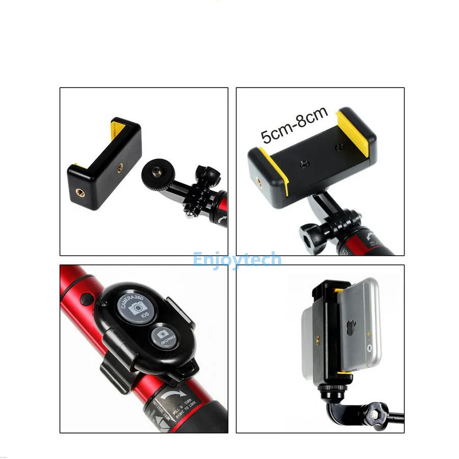 Раздвижная селфи Палка с Bluetooth портативный монопод мини штативом и кронштейном