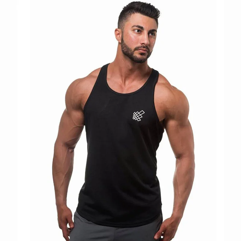 GYMNORTH майка для мужчин Бодибилдинг Ropa De Hombre Regatas Masculino тренажерные залы хлопковый топик одежда для фитнеса - Цвет: BX04B