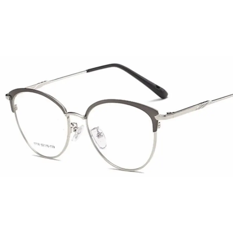 Высококачественные Модные металлические оправы для очков унисекс с прозрачными