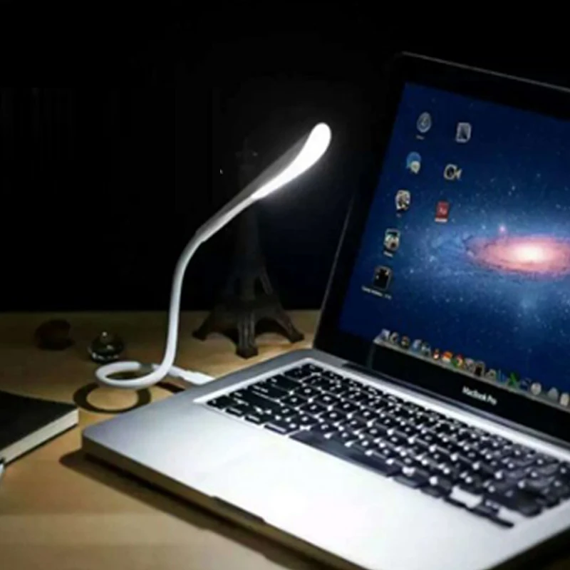 Led Night Light Mini USB White Light reading Lamp light Flexible for Notebook Laptop Computer Tablet Desktop PC Keyboard