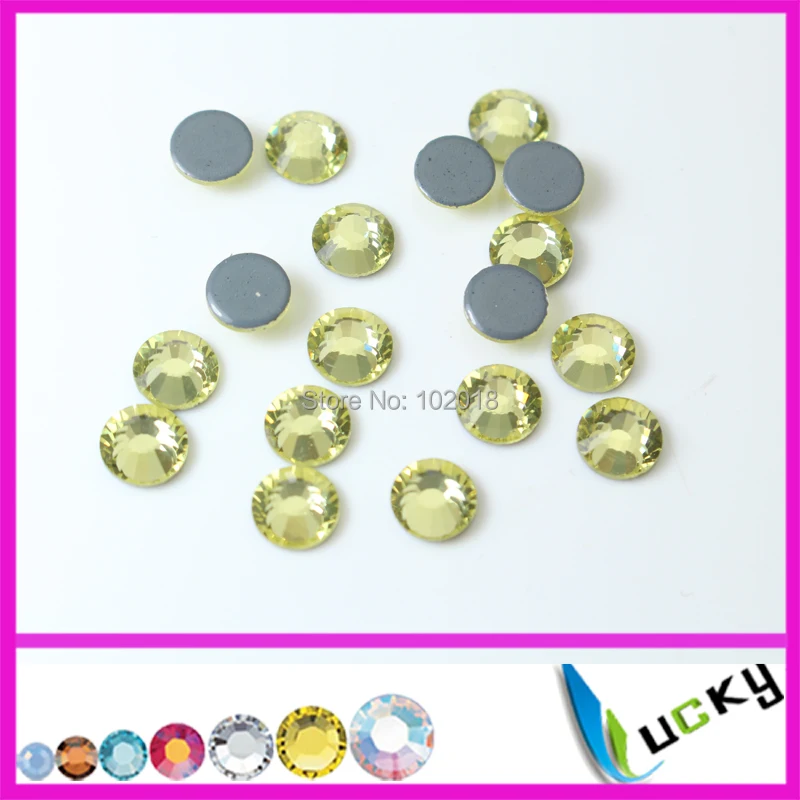 Высококачественные Стразы с плоской задней поверхностью ss6 ss10 ss16 SS20 ss30 Jonquil