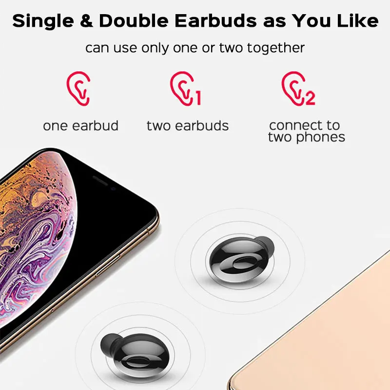 Наушники Bluetooth 5,0 для Xiao mi redmi note 7 mi 9 TWS, беспроводные наушники для Oneplus 7 pro, bluetooth-наушники для iphone x 7