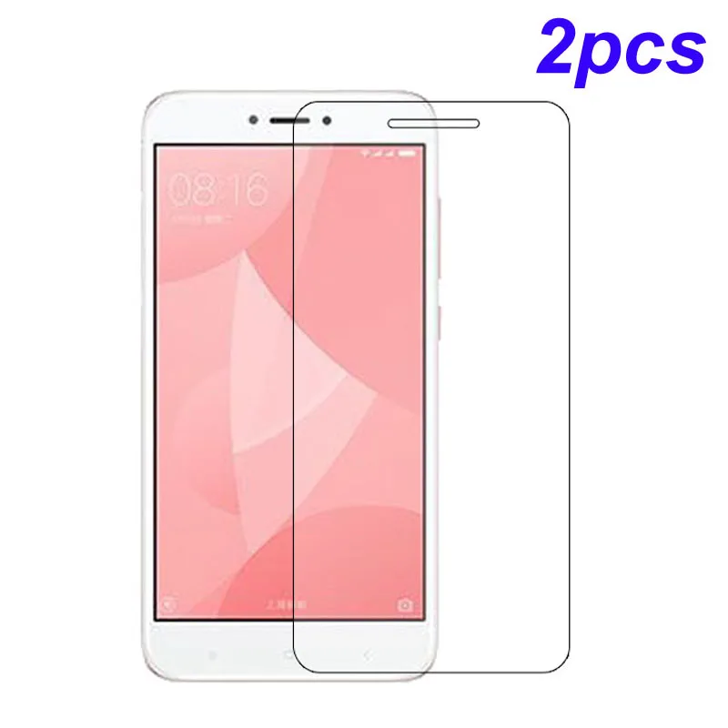 2 шт. закаленное стекло для Xiaomi Redmi 4X пленка на защитный 9H быстрая доставка (видео