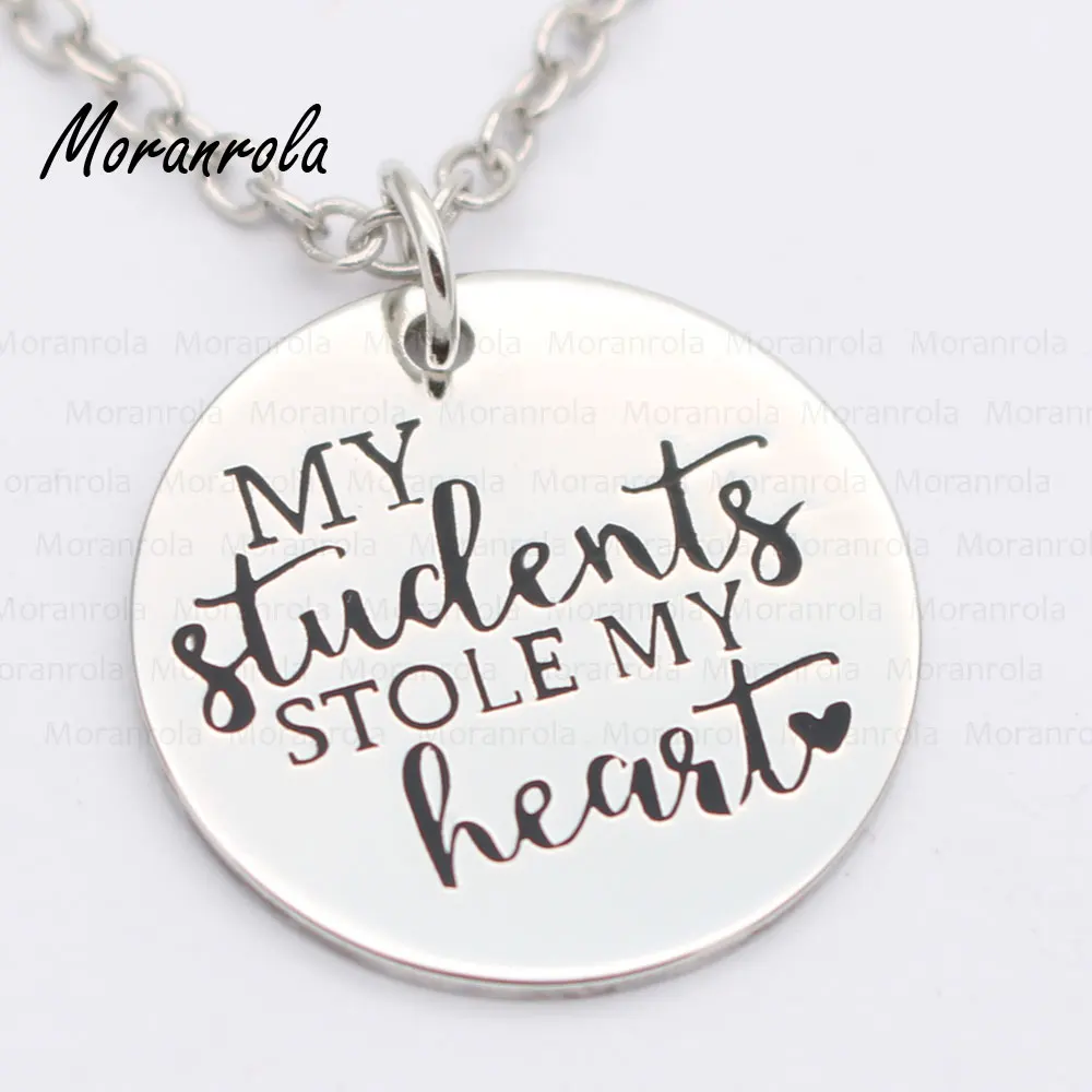 Новинка! медное ожерелье-брелок с надписью My Students whold Heart очаровательное
