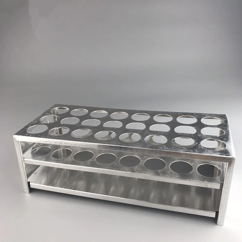 Алюминиевый держатель для пробирок с внутренним диаметром 15 5-21 5 мм 30/40