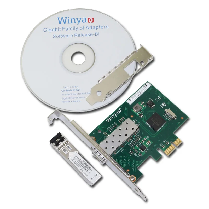 Winyao WY5720DF-SX PCI-Express X1 1000 Мбит/с LC 850nm Gigabit Ethernet Lan волоконная настольная сетевая карта