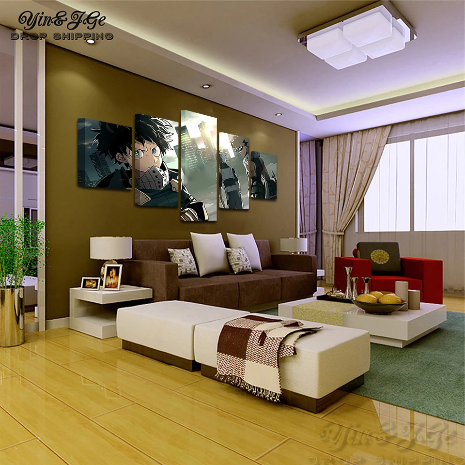 Декор для дома гостиной модульная фоторамка 5 шт. анимация мой герой