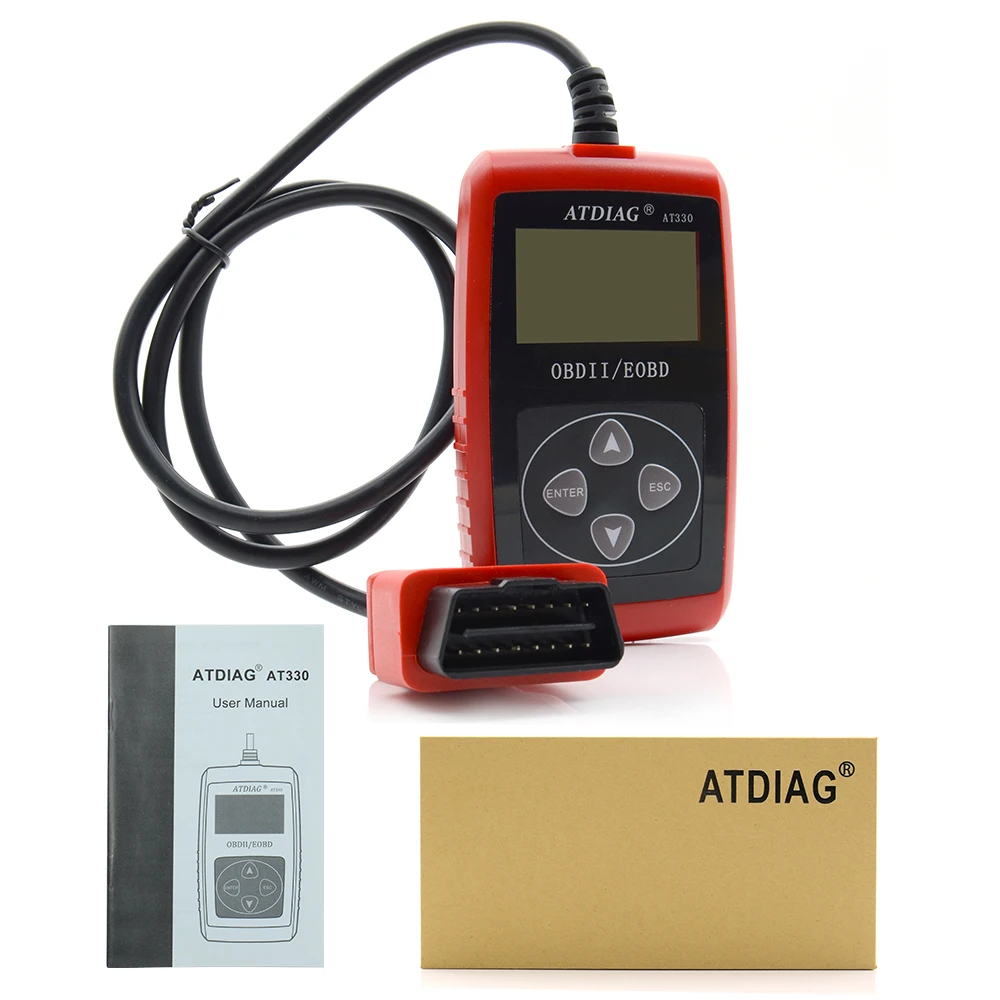 AT330 OBD оригинальный ATDIAG AT 330car диагностический сканер universalAT330 Авто obd scan лучше чем