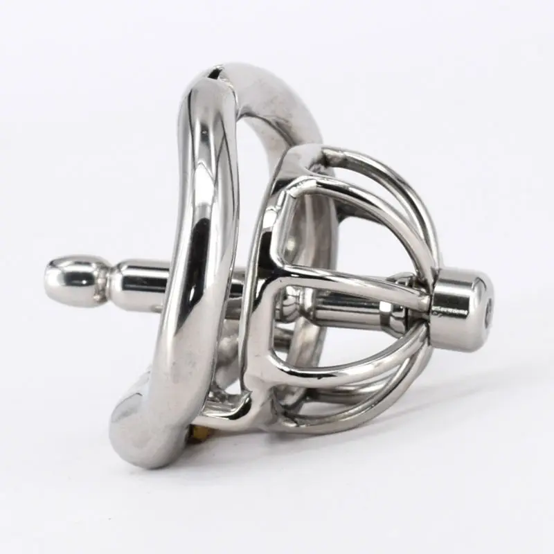 Супер маленькая клетка для петуха из нержавеющей стали Стелс замок пениса