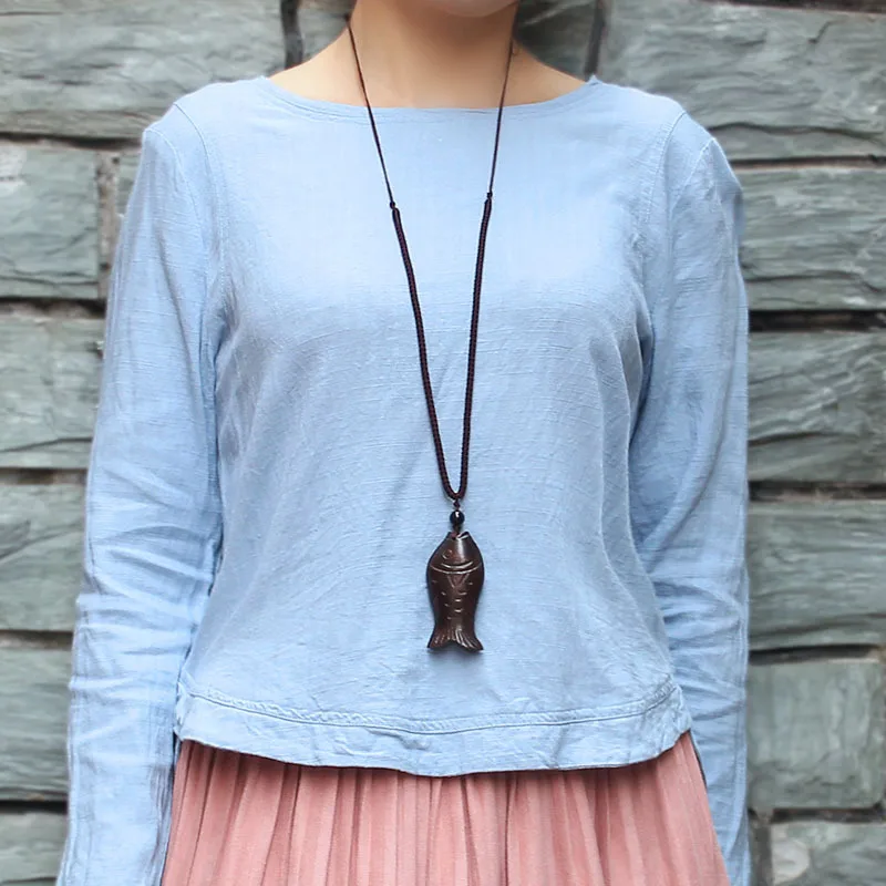 Винтажные этнические Подвески SEDmart ручной работы с резьбой по дереву ожерелья