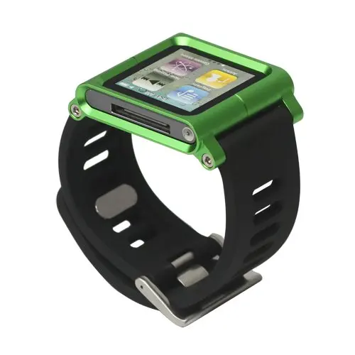 Wonderfultry Алюминий часы-браслет наручные чехол для Ipod Nano 6 6th Gen 10 Цвета розничная
