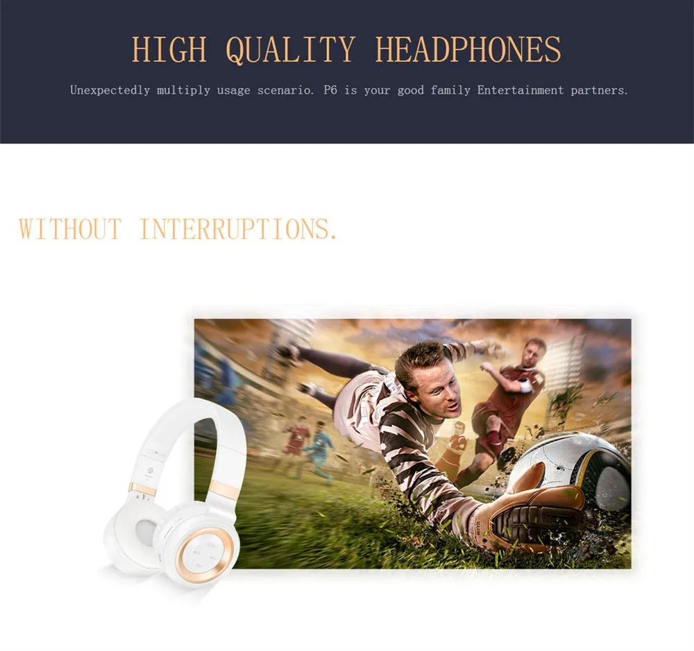 Bluetooth наушники Hi-Fi стерео беспроводные наушники на ухо с микрофоном складные Проводные/TF режимы гарнитуры для ПК ТВ смартфон