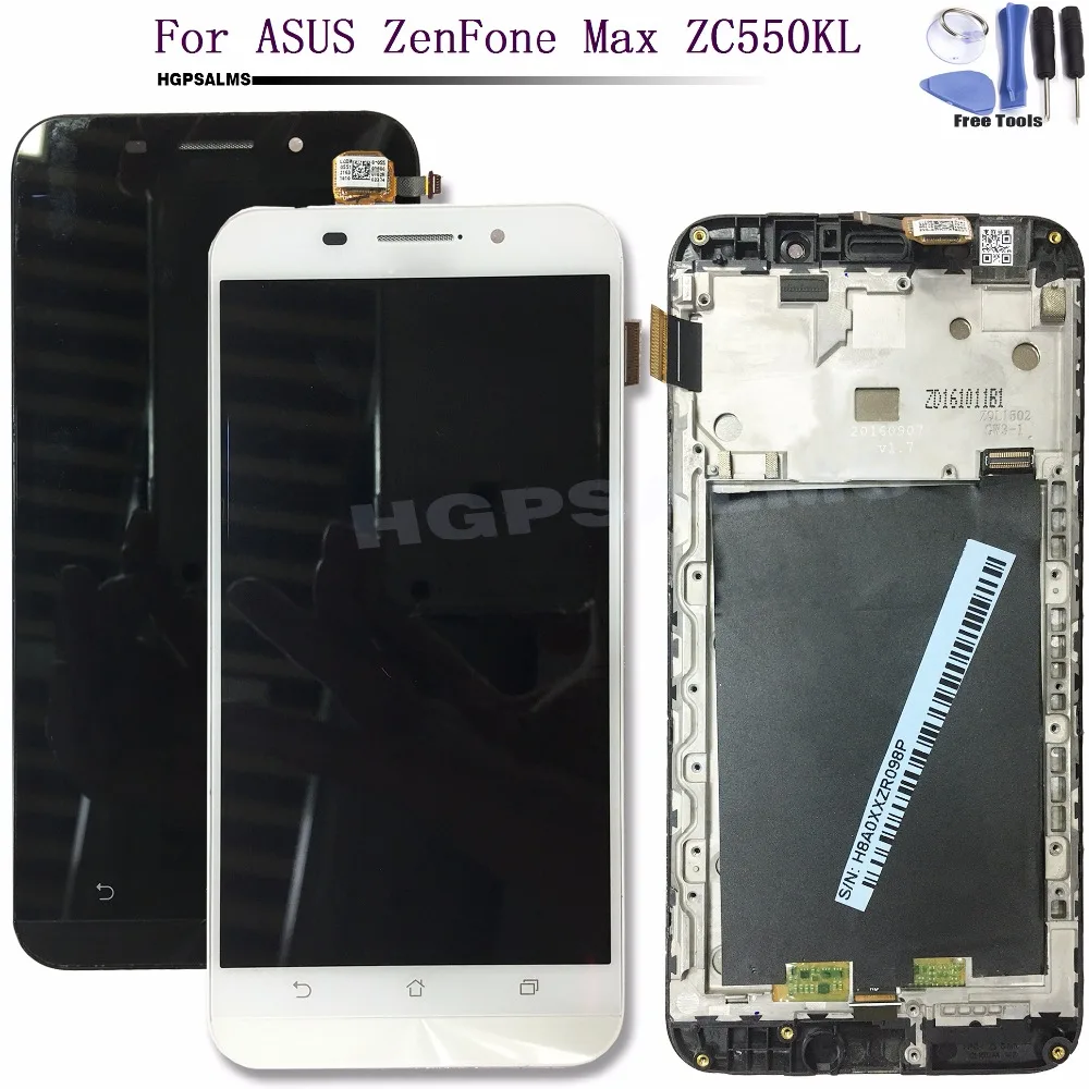 Для ASUS ZenFone Max ZC550KL ЖК-дисплей Дисплей Сенсорный экран дигитайзер для сборки с