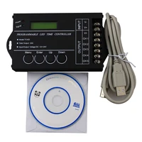 dc12 24v time programmable led controller 5 channel led timing dimmer led pc usb interface controller