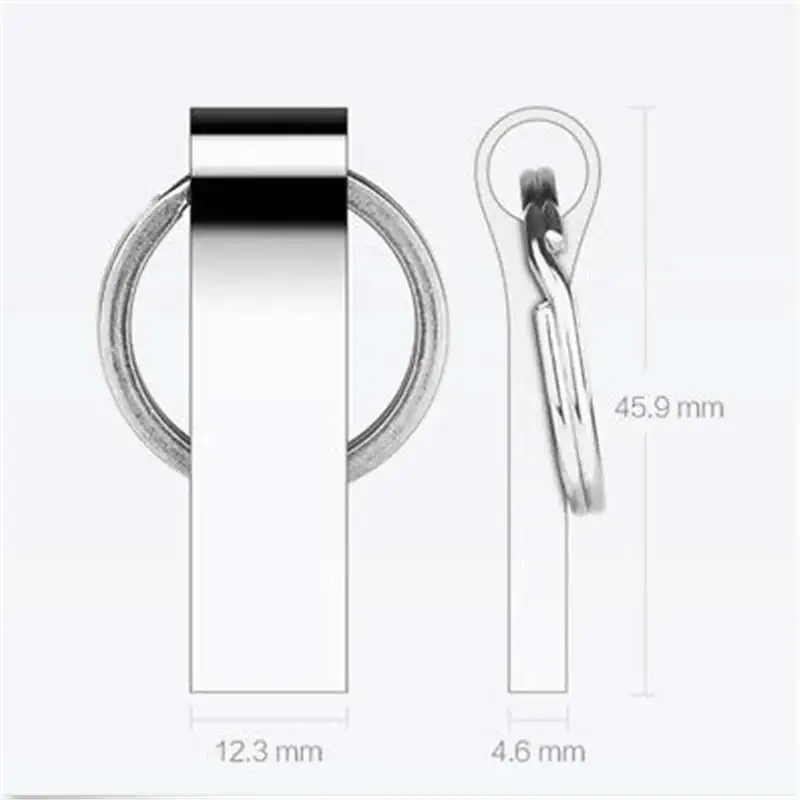Горячая Распродажа металлическая USB флешка 128 ГБ 64 32 16 8 флеш накопитель usb