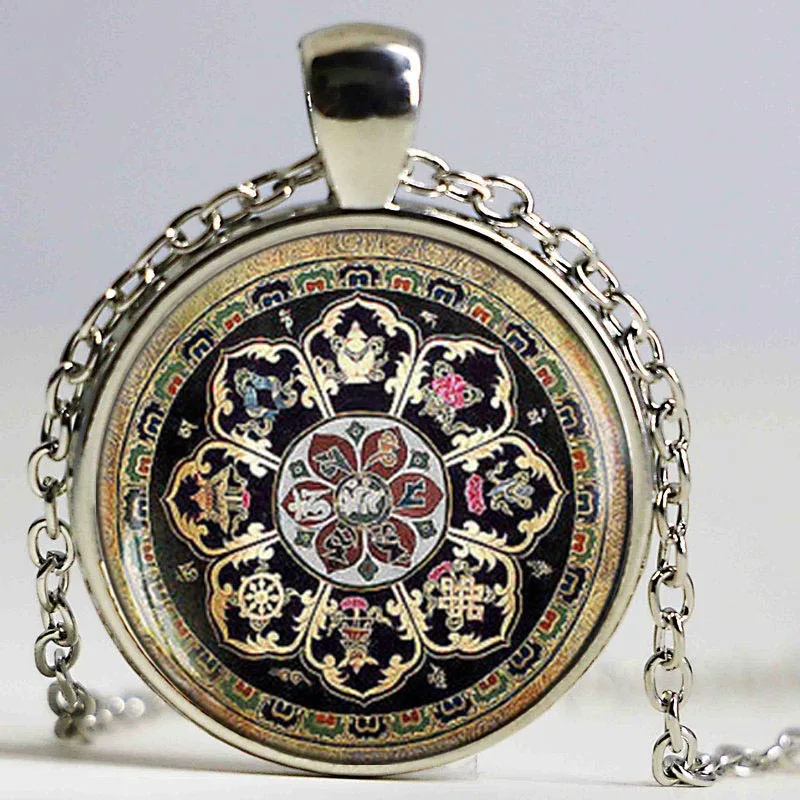 Тибетская буддийская подвеска в виде мандалы|mandala pendant|mandala necklacejewelry necklace |