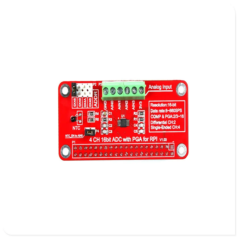 Новый Raspberry Pi 3 EP 0076 RPI ADS1115 ADC Module SKU Бесплатная доставка|sku| |