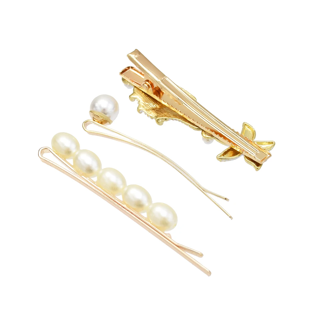 Заколки для волос с искусственным жемчугом женские шпильки из натуральной