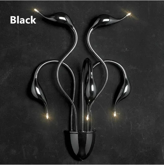 Новый дизайн лебедь Настенные светильники спальня изголовье прикроватная лампа