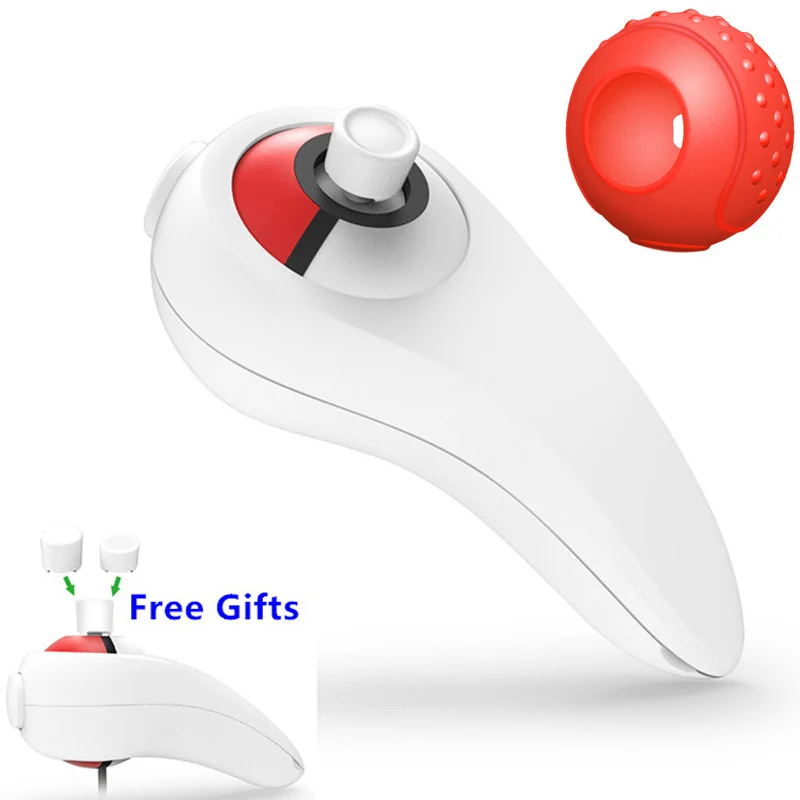 Grip with Red Poke ball plus контроллер рукоятка Horder Портативная подставка кронштейн для переключателя kingd NS Pokeball Eevee чехол-крышка Бесплатный подарок - Цвет: Grip with Red