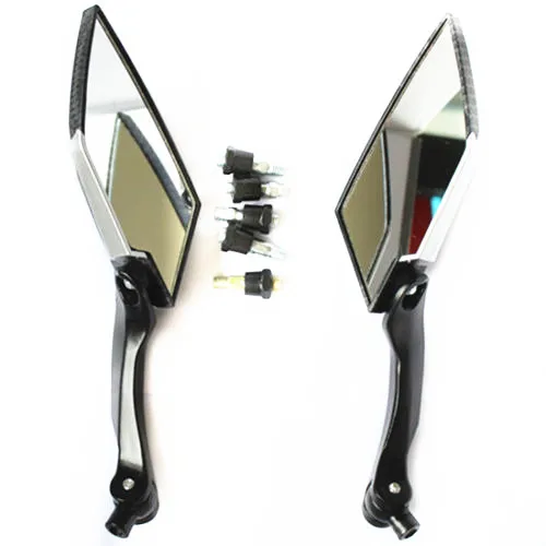 Blue Pair Custom Side Mirrors For Honda CB CBR600 F3 F4I Shadow VT1300 VTX 1300 1800 Choppers Crusiers Touring Bikes Motorcycle |