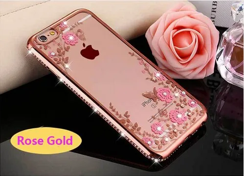 Новый Модный чехол из ТПУ для iphone 7/7 Plus прозрачный силиконовый со стразами кольцо