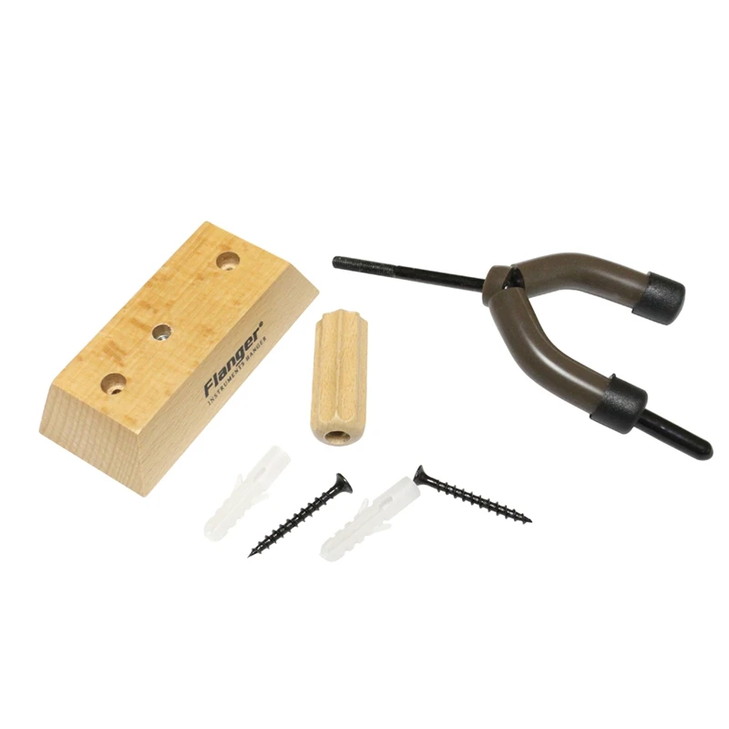 Flanger Violin Wall Hangers Wooden Base Mount Holder for Home Studio | Спорт и развлечения