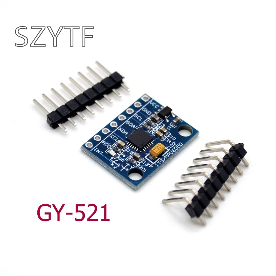 1 комплект IIC GY-521 MPU-6050 MPU6050 3 оси аналоговые датчики гироскопа+ 3 оси акселерометр модуль для Arduino с контактами 3-5 в DC