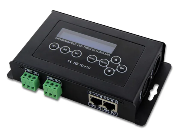 

BC-322; Регулятор времени dmx512; Выход сигнала 4-канала DMX; Может регулировать яркость в зависимости от установленного времени
