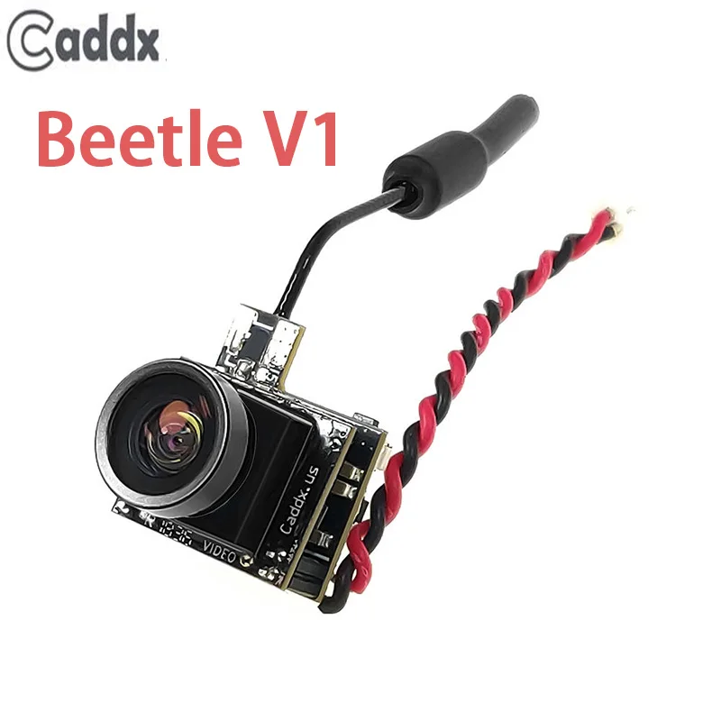 Caddx Beetle V1 5 8 ГГц 48CH 25 МВт CMOS 800TVL 170 градусов Мини FPV камера AIO светодиодный