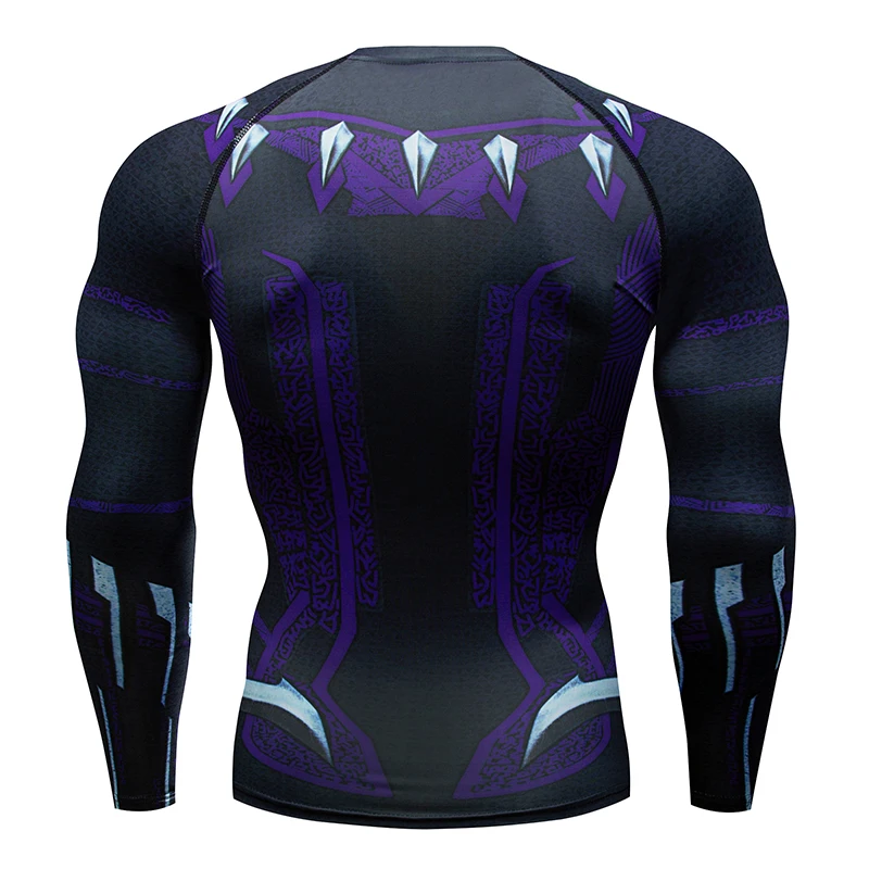Новинка 2019 впитывающая пот и быстросохнущая компрессионная Мужская футболка для