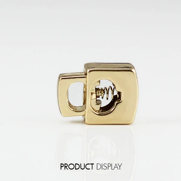100 металлический золотой тон квадратная пробка тумблер Пряжка веревка зажим