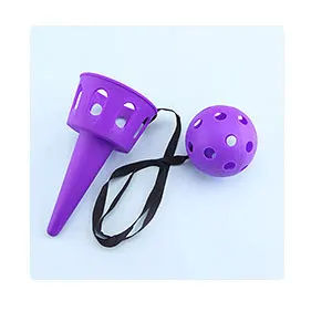 purple Детские игрушки, увлекательные игры для активного отдыха пледы тренировочный мяч играть сад Смешные Семья на открытом воздухе игра, развитие игрушки Дети моторику игрушки - Цвет: purple