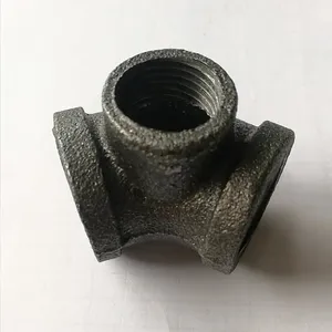 2PCSDN20X15 34*12 дюйма черная железная труба с резьбой Тройник три способа фитинги DIY промышленное украшение