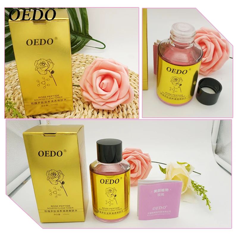 

OEDO Rose Peptide Nourish Clear Toner Beauty Health Skin Care Toners Face Moisturizing Oil Control Whitening Convergence Pores