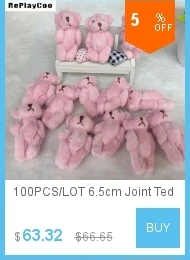 100 шт./лот Kawaii маленькие плюшевые мишки, набитые плюшем 3,5 см, игрушка плюшевый мишка, мини мишка, плюшевые игрушки, свадебные подарки 01301